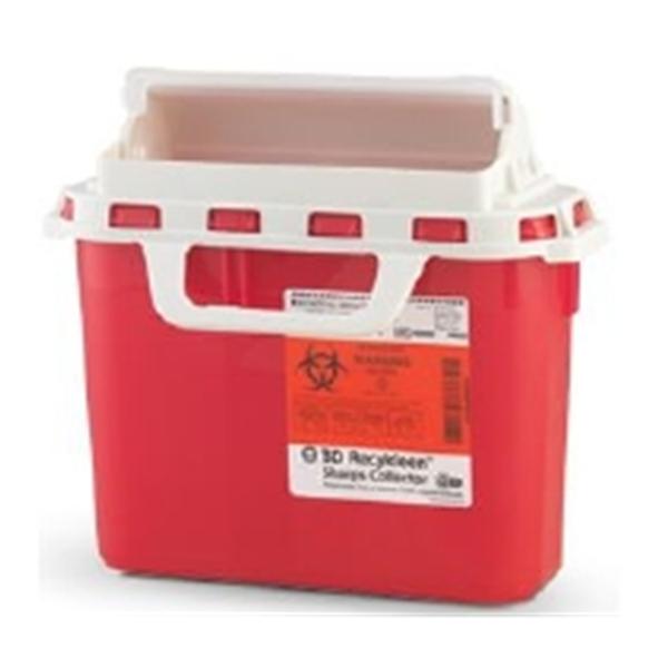 Container Sharps Recykleen 6gal Small Plastic Red 12/Case